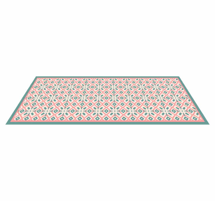 Vibrant geometrisk idé vinyl teppe geometrisk - Tenstickers
