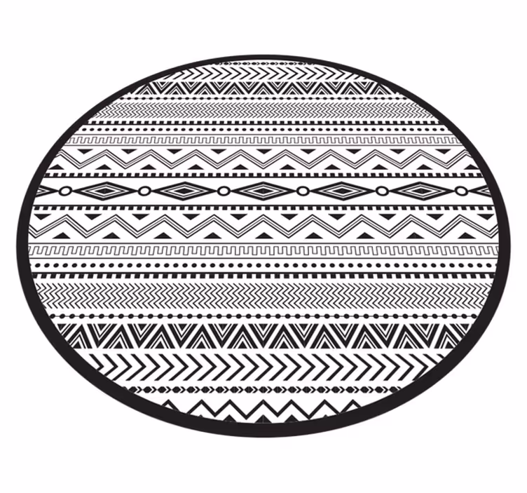 Abstrakte geometriske elementer vinyl teppe nordisk - Tenstickers