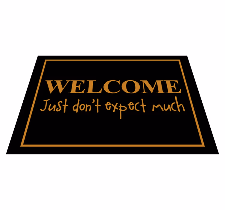 Ikke forvent mye vinyl teppe moderne - Tenstickers