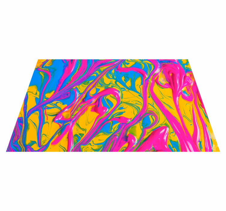 Fargerik malingbrikkeffekt vinyl teppe moderne - Tenstickers