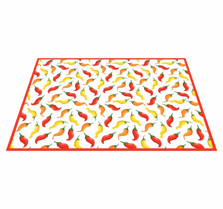 Chilipepper-konsept Vinyl teppe flere barn - Tenstickers