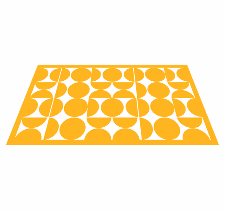 Halvsirkler geometrisk kunst vinyl teppe geometrisk - Tenstickers