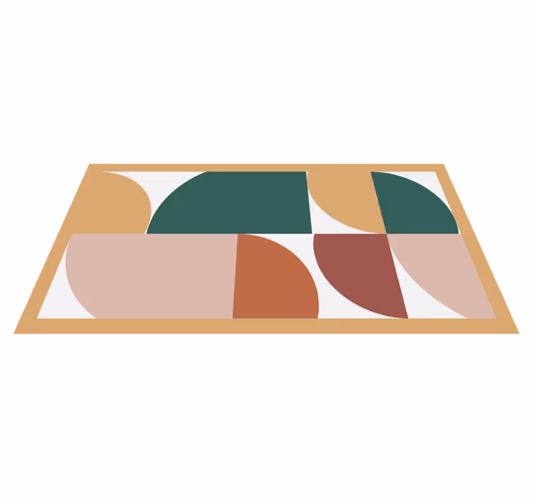 Abstrakt mønster kunst vinyl teppe geometrisk - Tenstickers