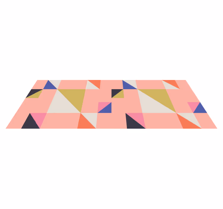 Moderne trekanter vinyl teppe geometrisk - Tenstickers