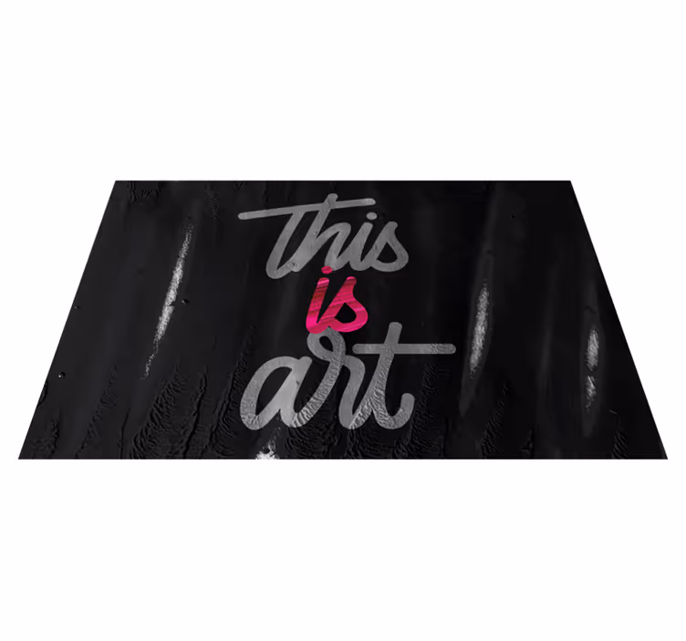 Dette er kunst vinyl teppe sagn og tekster - Tenstickers