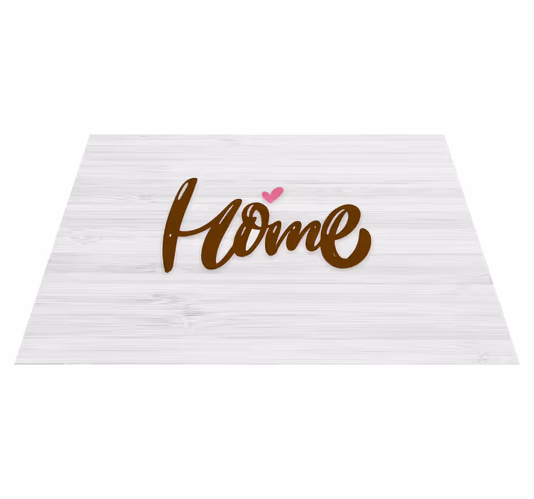 Trehus med hjerte vinyl teppe mottak - Tenstickers