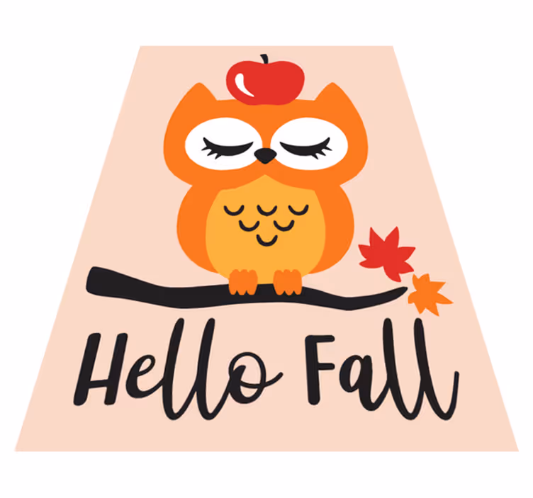 Hei fallugle vinyl teppe spedbarn - Tenstickers