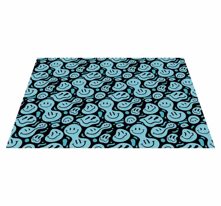 Humørsmiley-figurer Vinyl teppe flere barn - Tenstickers