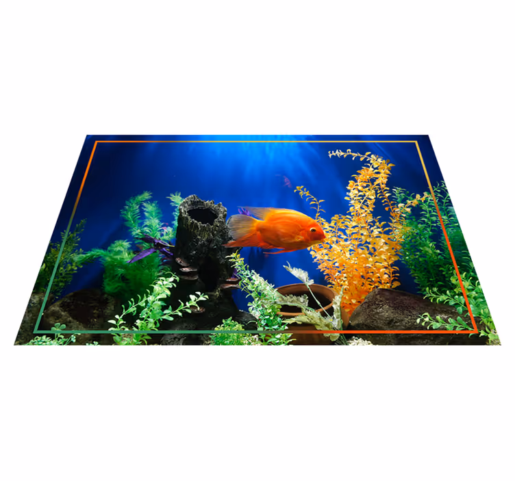 Akvarium liv vinyl teppe dyr - Tenstickers