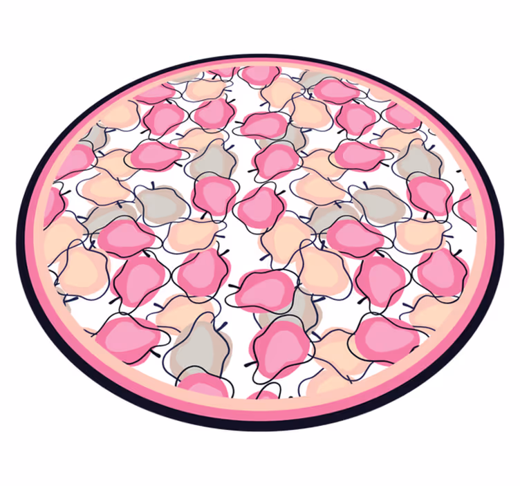 Blush fruktarrangement vinyl teppe kjøkken - Tenstickers