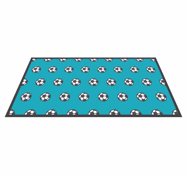 Fotballmønster vinyl teppe spill - Tenstickers