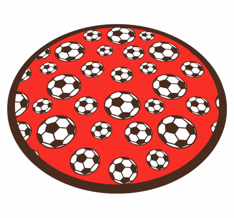 Fotballmotiv vinyl teppe spill - Tenstickers
