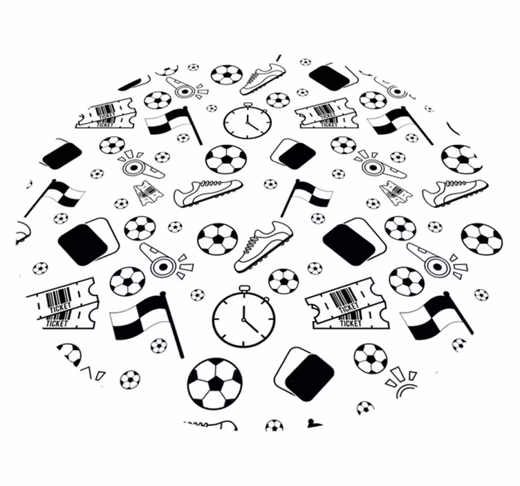 Moro med sportstema vinyl teppe spill - Tenstickers