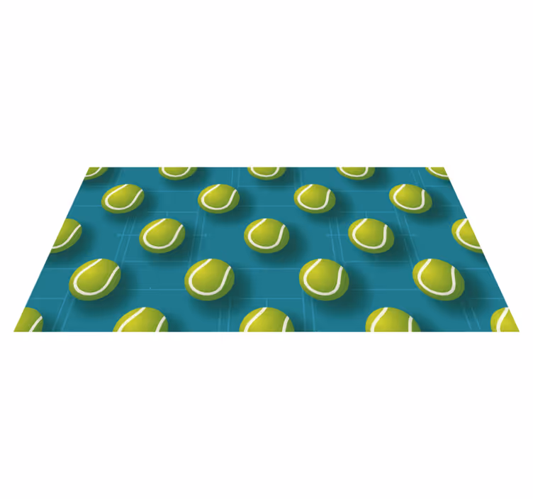 Tennisball mønster vinyl teppe soverom - Tenstickers