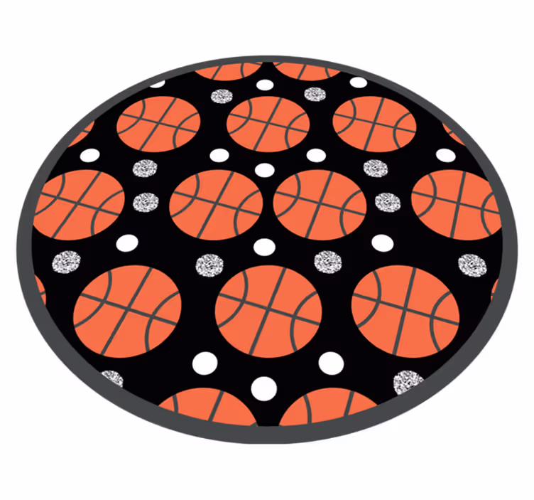Basketballballer vinyl teppe spill - Tenstickers