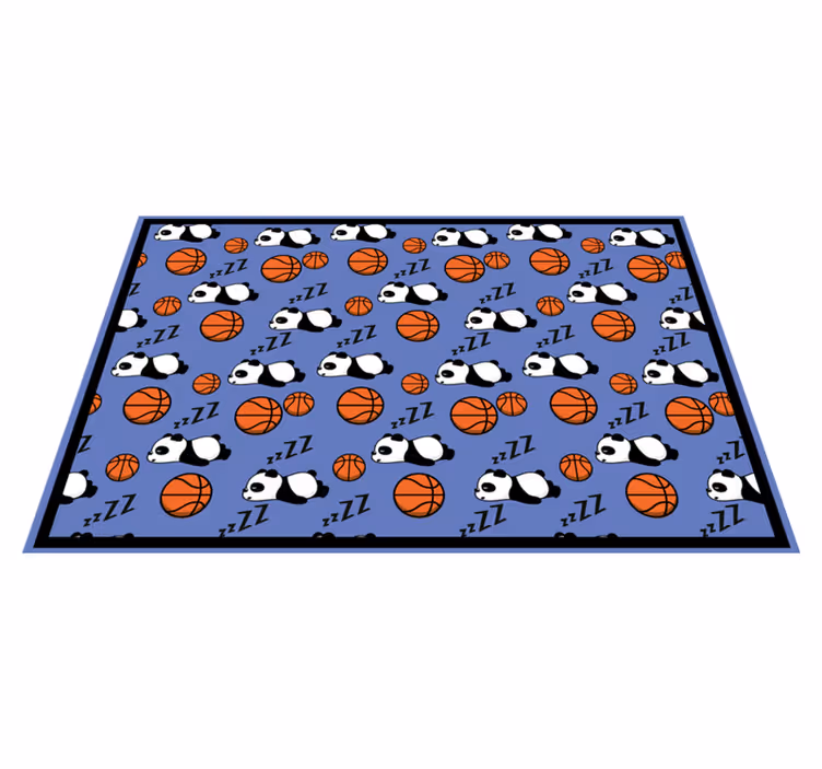 Sovende panda sport Vinyl teppe flere barn - Tenstickers
