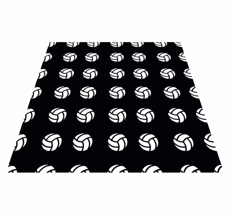 Volleyballmønster vinyl teppe spill - Tenstickers