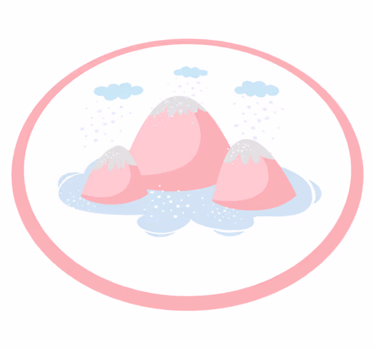 Snødekt fjellscene vinyl teppe spedbarn - Tenstickers