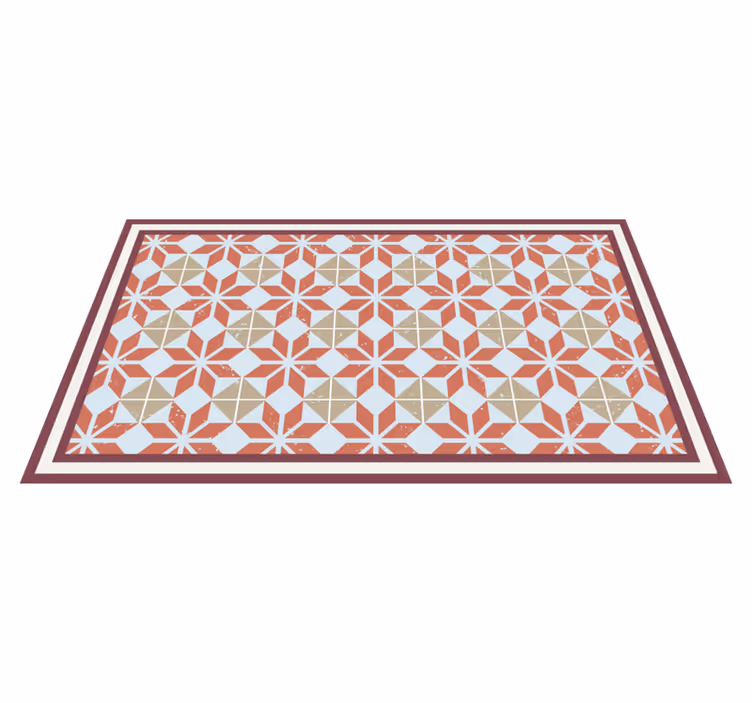 Geometrisk element vinyl teppe hydraulisk - Tenstickers
