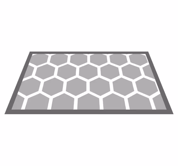 Sekskantet konfigurasjon vinyl teppe geometrisk - Tenstickers