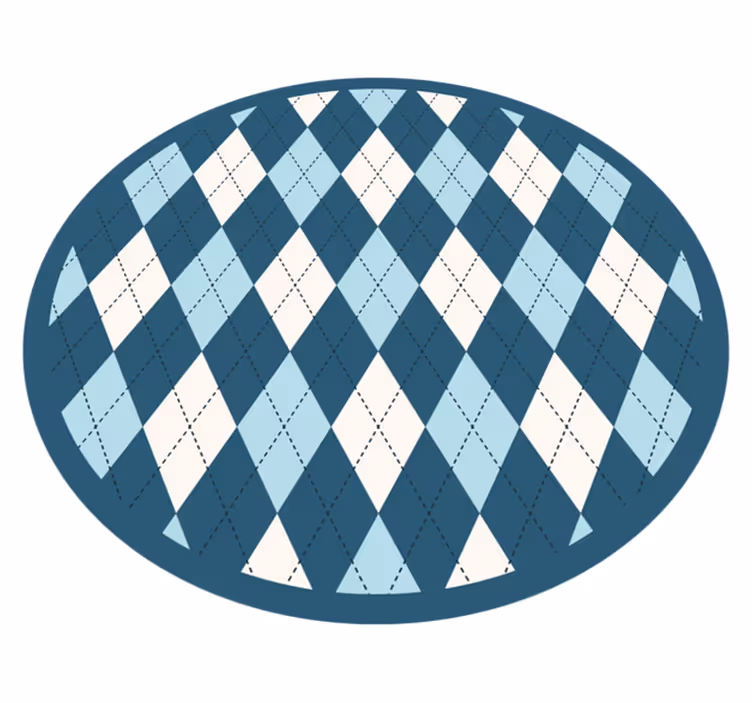 Diamantmønster eleganse vinyl teppe geometrisk - Tenstickers