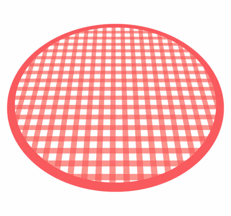 Klassisk rutete mønster Vinyl teppe striper - Tenstickers