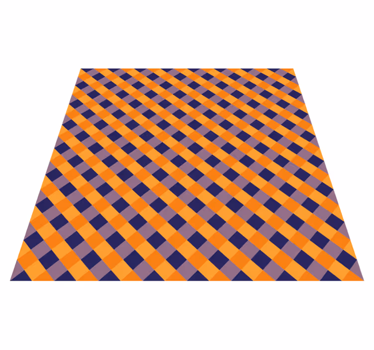 Diagonale fargeblokker Vinyl teppe striper - Tenstickers