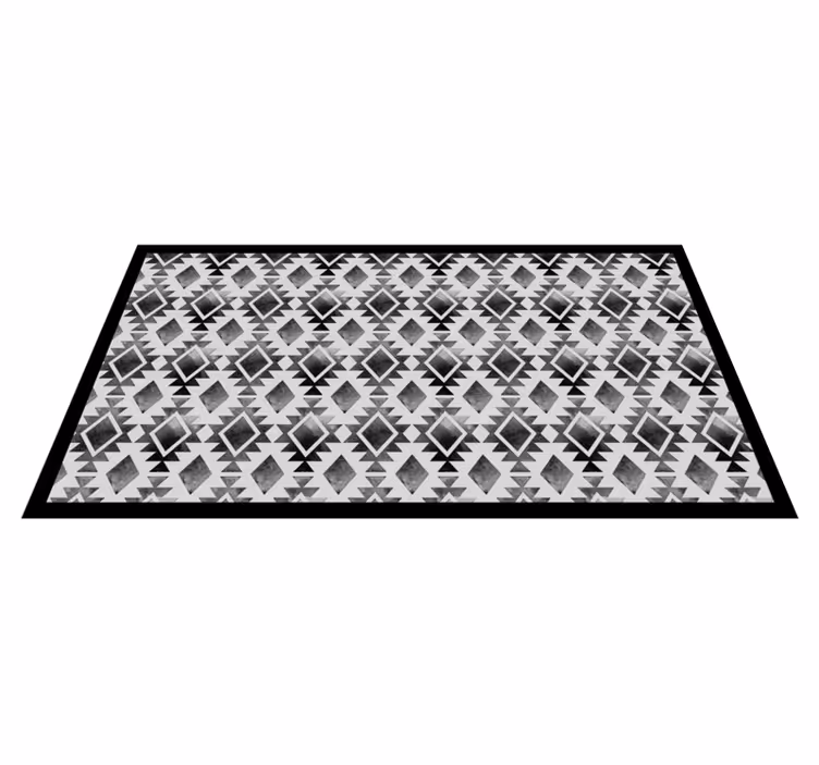 Geometrisk mønster stil vinyl teppe moderne - Tenstickers