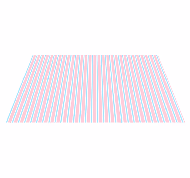 Pastellmønster Vinyl teppe striper - Tenstickers
