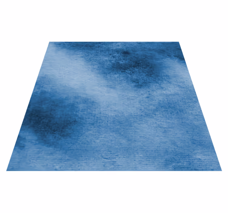 Elegant blå tekstur akvarell Vinyl teppe firkant - Tenstickers