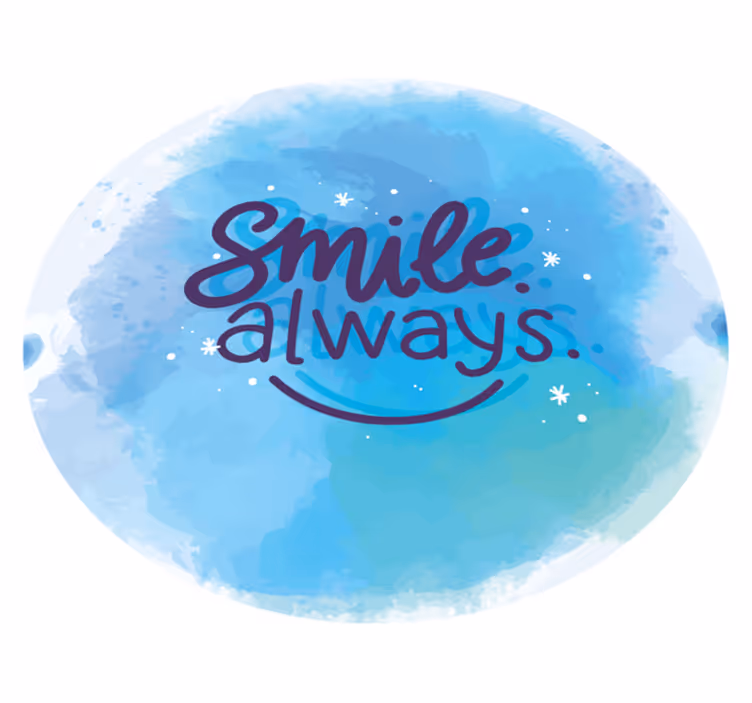 Alltid smile vinyl teppe sagn og tekster - Tenstickers