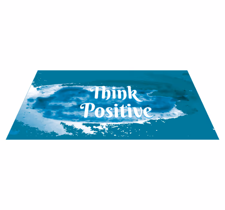 Omfavn optimisme vinyl teppe sagn og tekster - Tenstickers