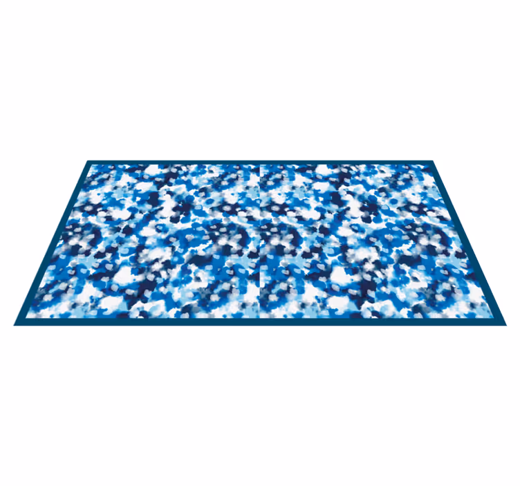 Blått splash-design Vinyl teppe flere barn - Tenstickers