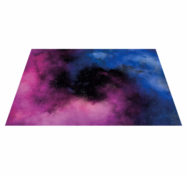Farget spiralnebula-galakse vinyl teppe moderne - Tenstickers
