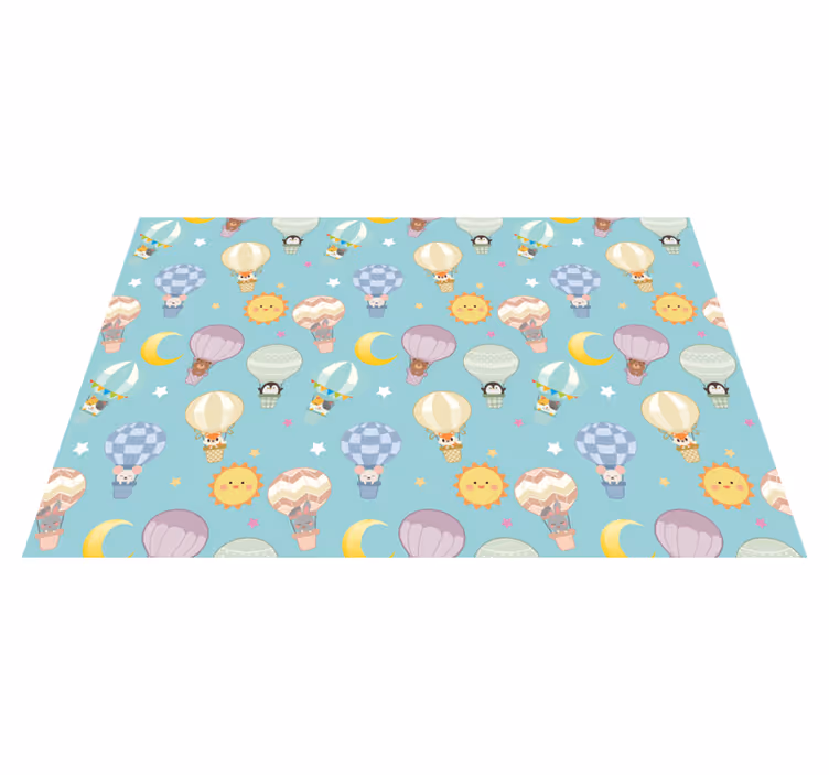 Lunefull varmluft vinyl teppe baby - Tenstickers