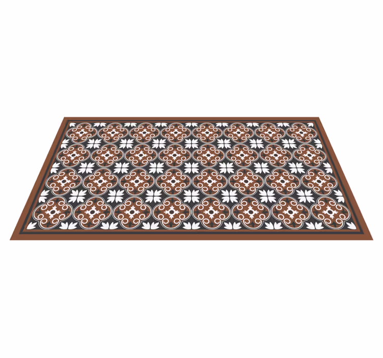 Kompleks blomsteroppsats vinyl teppe mosaikk - Tenstickers