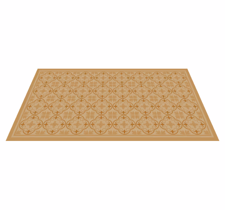 Geometrisk flisemotiv vinyl teppe stue - Tenstickers
