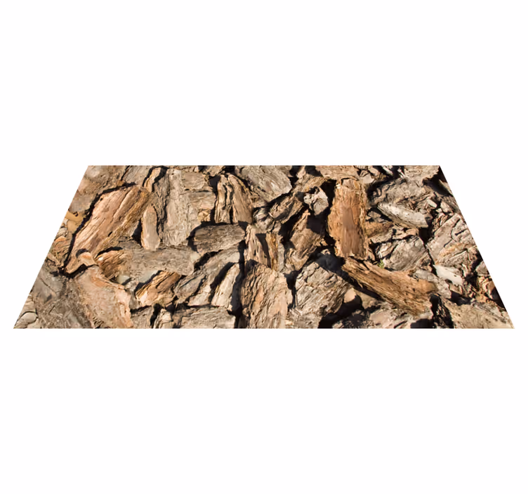 Naturlig barkdesign vinyl teppe tre - Tenstickers