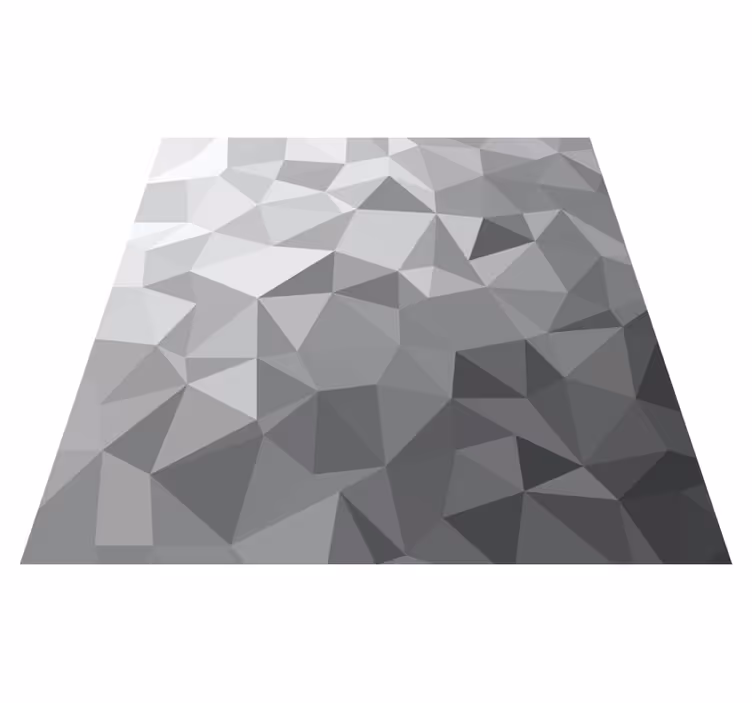 Gradert grå stil vinyl teppe geometrisk - Tenstickers