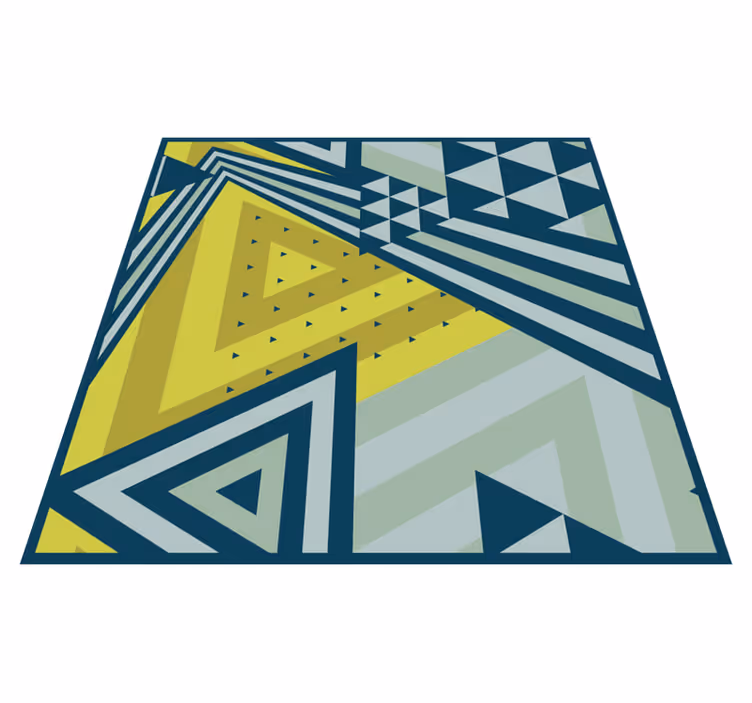 Trekantede elementer vinyl teppe geometrisk - Tenstickers
