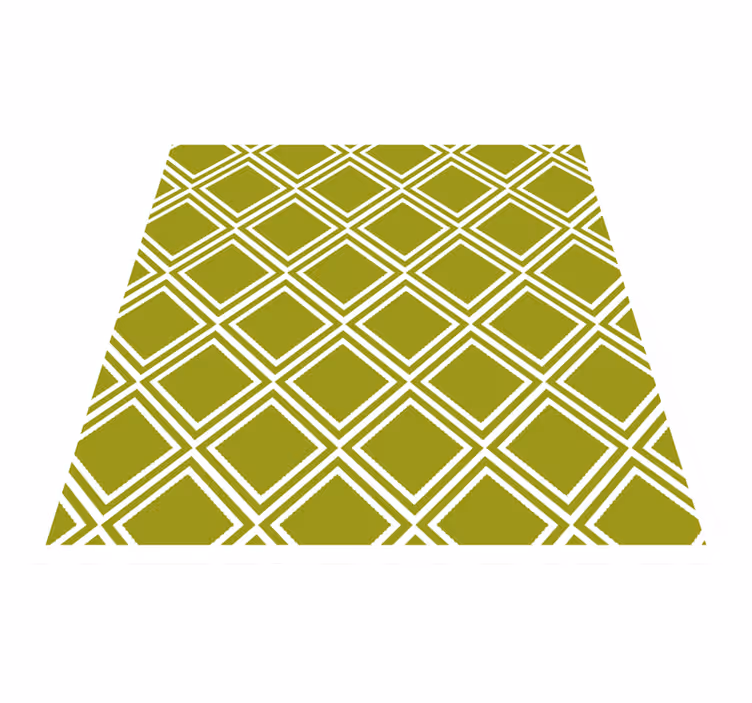 Diamantmønstermotiv vinyl teppe geometrisk - Tenstickers