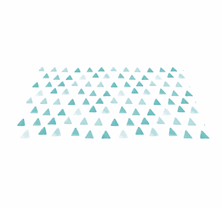 Vinyl teppe geometrisk trekantede motiver - Tenstickers