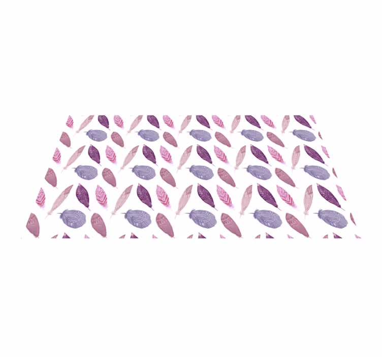 Levende fjærmotiv vinyl teppe natur - Tenstickers