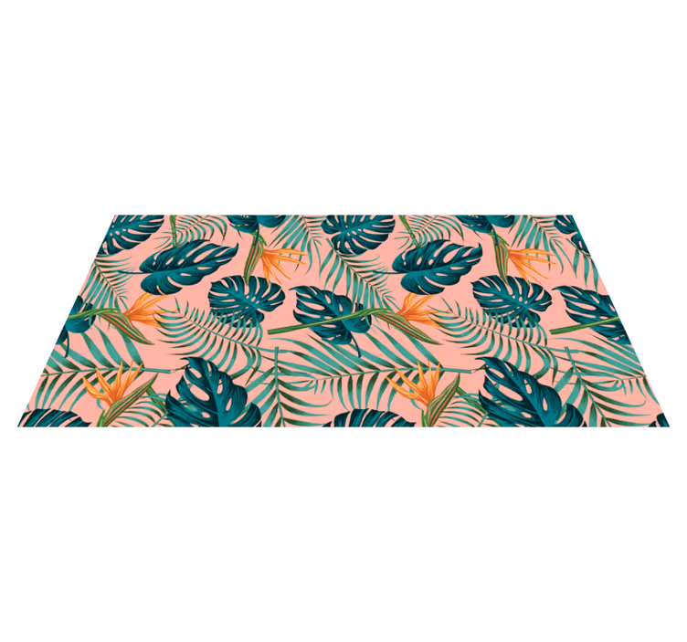 Vinyl teppe natur tropisk bladdesign - Tenstickers