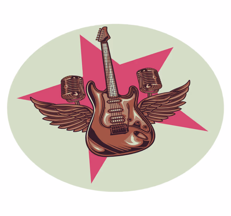 Hyllest til rockestjerne vinyl teppe ungdom - Tenstickers