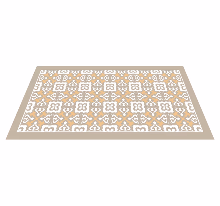 Elegant mønstrede detaljer vinyl teppe mosaikk - Tenstickers
