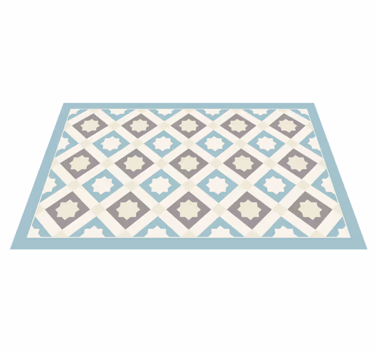 Elegant stjernemotiv vinyl teppe hydraulisk - Tenstickers