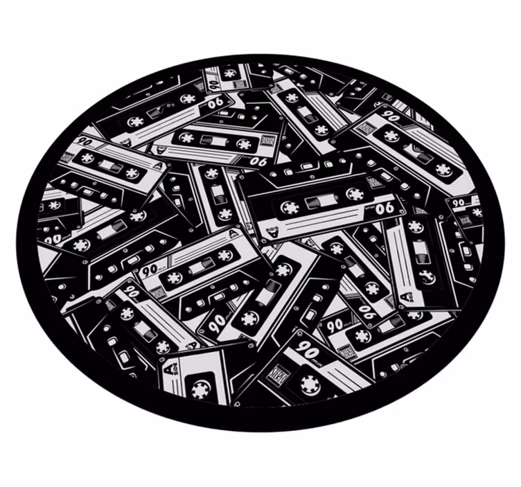 Vinyl teppe flere barn kassettbåndkonsept - Tenstickers
