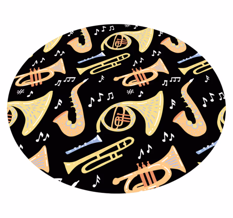 Idé til musikkinstrumenter Vinyl teppe flere barn - Tenstickers