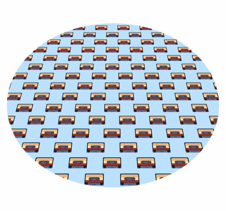Vinyl teppe vintage retro kassett konsept - Tenstickers